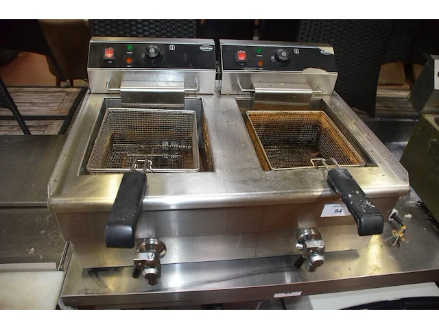 Friteuse hendi, inox friteuse 2 potten combi steel (24,25) - afbeelding 2 van  8