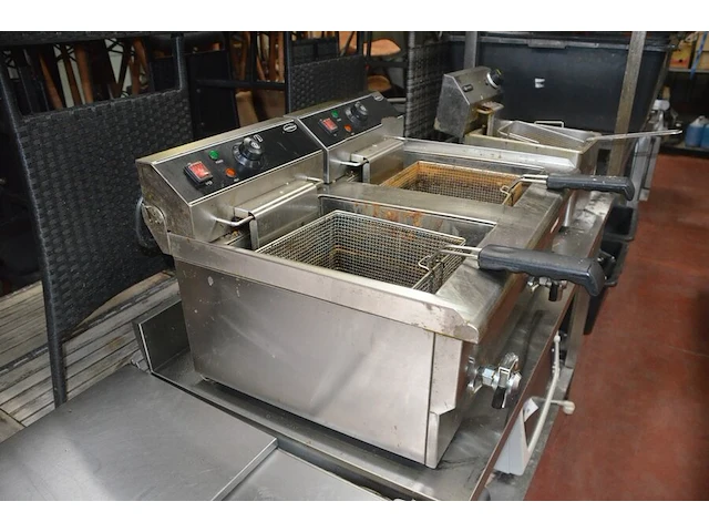 Friteuse hendi, inox friteuse 2 potten combi steel (24,25) - afbeelding 3 van  8