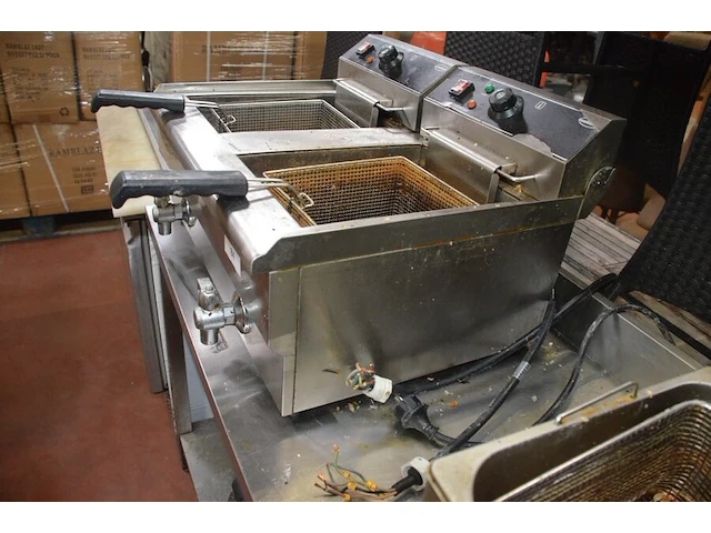 Friteuse hendi, inox friteuse 2 potten combi steel (24,25) - afbeelding 4 van  8