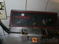 Friteuse met 2 vakken + roestvrijstalen plank op caterchef-console - afbeelding 1 van  6
