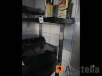 Friteuse met 2 vakken + roestvrijstalen plank op caterchef-console - afbeelding 6 van  6