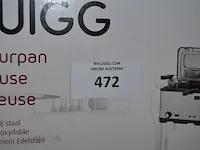 Friteuse quigg 2000w, ventilatorkachel sencys, radio sony, tafellamp, 2 schalen - afbeelding 2 van  7
