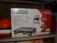 Friteuse quigg 2000w, ventilatorkachel sencys, radio sony, tafellamp, 2 schalen - afbeelding 3 van  7