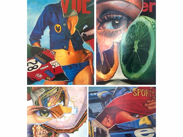 Fritz köthe - lot van 4 pop art offset prints - afbeelding 1 van  21