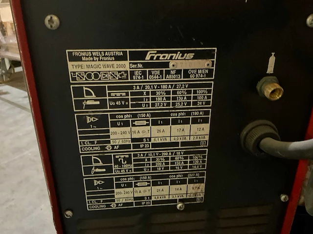 Fronius magic wave 2000 fuzzy tig-lasmachine - afbeelding 5 van  6