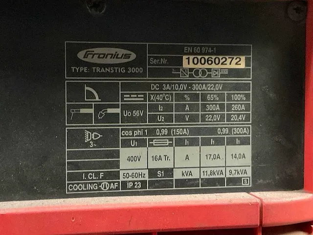 Fronius transtig 3000 lasapparaat - afbeelding 7 van  7