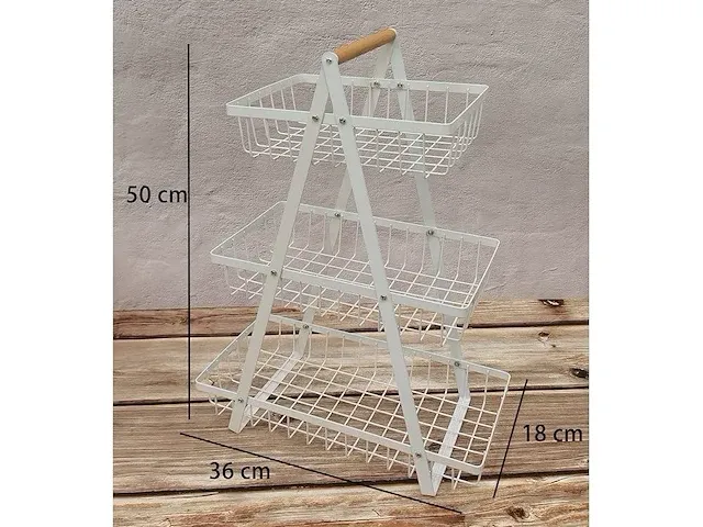 Fruitschaal, 3 etagère - afbeelding 2 van  2