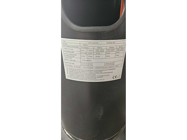 Fsd-d - patio heater - terrasverwarming - afbeelding 4 van  4