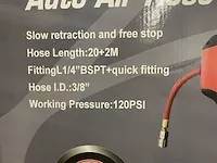 Ftools automatische luchtslanghaspel 20 meter - afbeelding 3 van  4