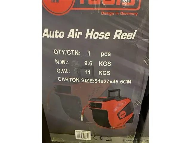 Ftools automatische luchtslanghaspel 20 meter - afbeelding 4 van  4