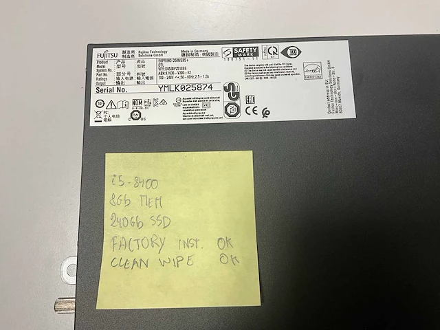 Fujitsu esprimo d538/e85+ desktop - afbeelding 3 van  3