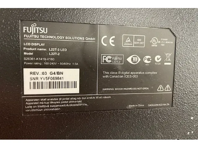 Fujitsu pc scherm - afbeelding 2 van  2
