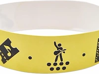 Fun fan line - 1.000 eenheden tyvek 25 mm papieren identificatie polsbanden. - afbeelding 1 van  1