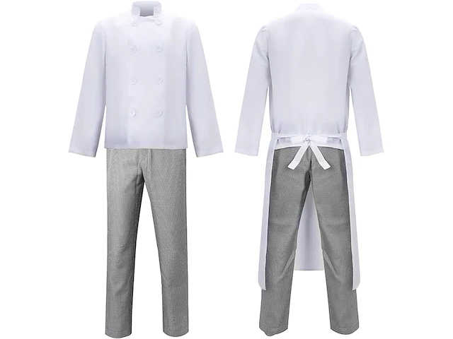 Funhoo linguini kokskostuum + muis haarband (xl) - afbeelding 1 van  3