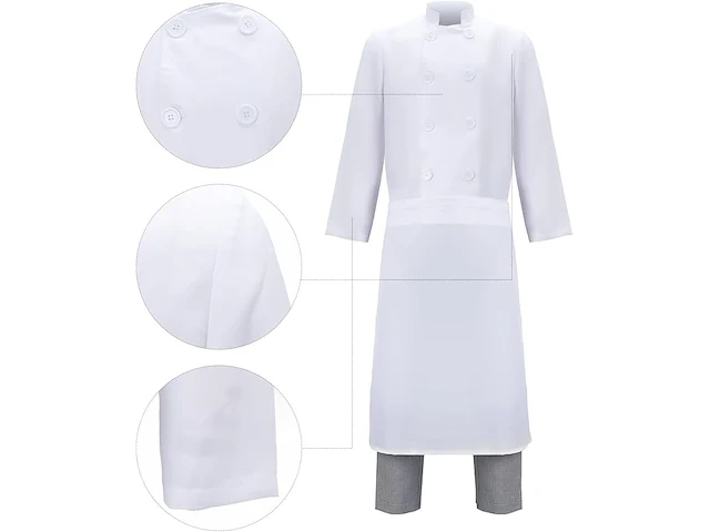 Funhoo linguini kokskostuum + muis haarband (xl) - afbeelding 3 van  4