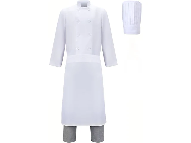 Funhoo linguini kokskostuum + muis haarband (xl) - afbeelding 2 van  4