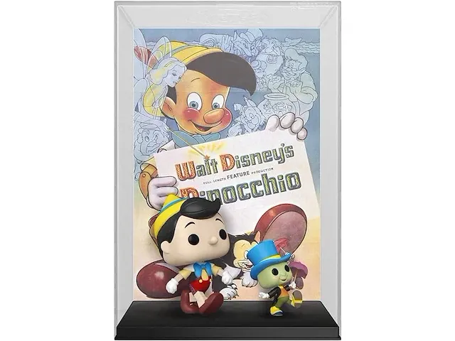 Funko pop! movie poster: disney - emaille pinokkio & japie - afbeelding 1 van  3