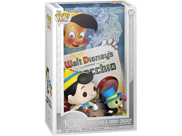 Funko pop! movie poster: disney - emaille pinokkio & japie - afbeelding 2 van  3