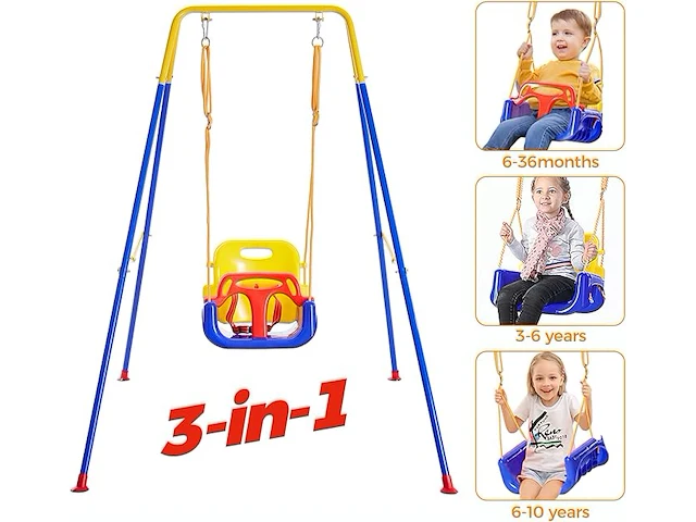 Funlio 3-in-1 peuterschommelset - afbeelding 3 van  3