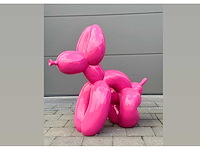 Funny balloondog pink h80cm x l90cm - afbeelding 1 van  1