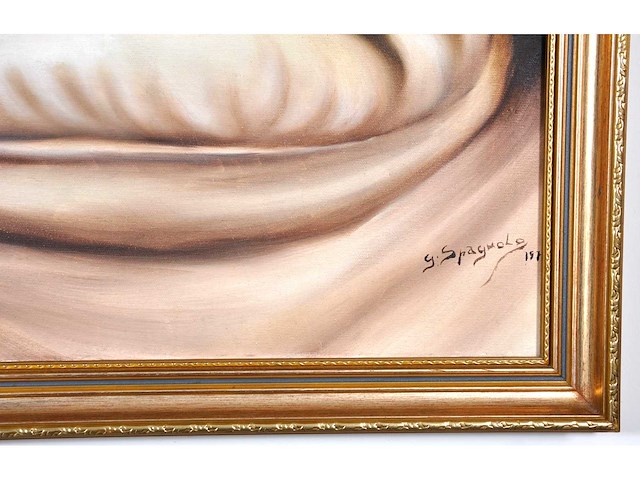 G. spagnolo - reclining woman by the window - 80x120 cm - 1979 - afbeelding 7 van  13