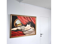 G. spagnolo - reclining woman by the window - 80x120 cm - 1979 - afbeelding 8 van  13