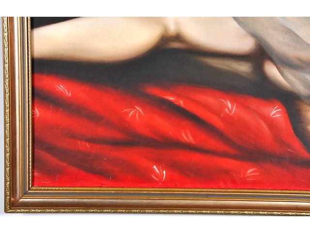 G. spagnolo - reclining woman by the window - 80x120 cm - 1979 - afbeelding 12 van  13