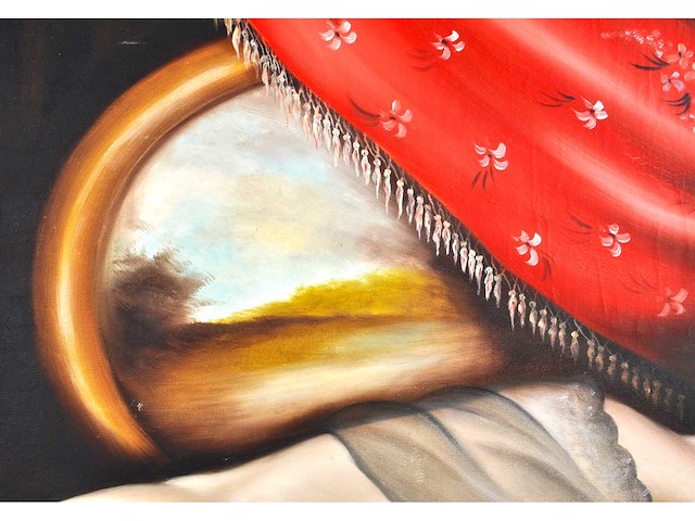 G. spagnolo - reclining woman by the window - 80x120 cm - 1979 - afbeelding 13 van  13