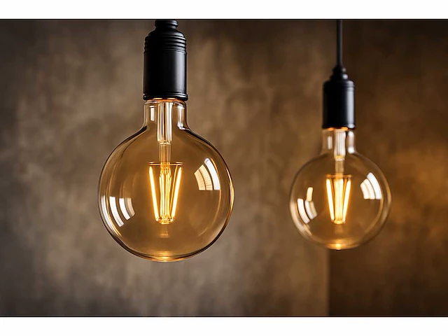 G95 amber filament lamp – 6w – e27 – dimbaar – 2700k – 500 lm – ip20 – binnen (x25) - afbeelding 1 van  4