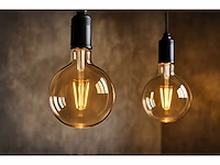 G95 amber filament lamp – 6w – e27 – dimbaar – 2700k – 500 lm – ip20 – binnen (x50) - afbeelding 1 van  4