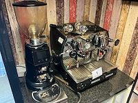 Ga koffie- & espressomachine + koffiemolen fiorenzato
