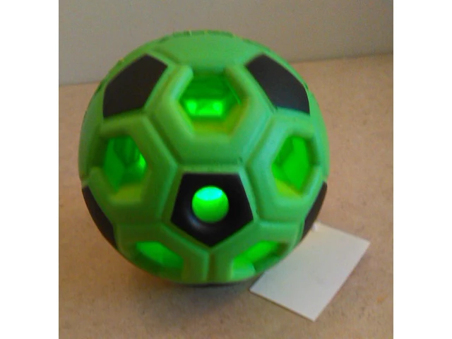 Galaxy stuiter (voet)bal met licht geel/groen - afbeelding 3 van  5