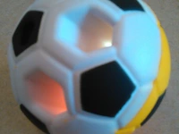 Galaxy stuiter (voet)bal met licht geel/oranje