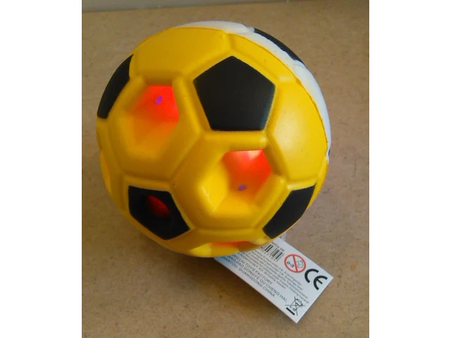 Galaxy stuiter (voet)bal met licht geel/oranje - afbeelding 4 van  7