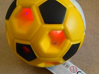Galaxy stuiter (voet)bal met licht geel/oranje - afbeelding 7 van  7