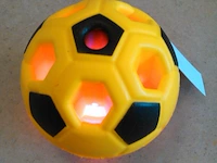Galaxy stuiter (voet)bal met licht geel/wit - afbeelding 5 van  5