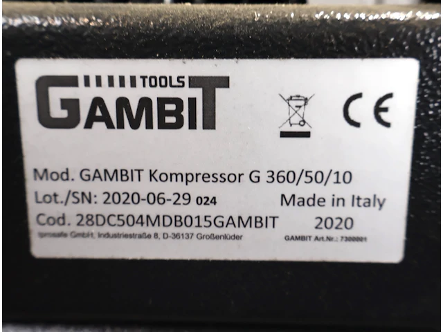 Gambit compressor - afbeelding 4 van  4