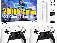 Gameconsole met 2 draadloze controllers incl retro games - afbeelding 1 van  5