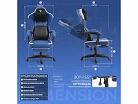 Gamestoel - ergonomisch met verwarmde lendensteun - afbeelding 3 van  8