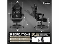 Gamestoel - voetensteun - massagefunctie - afbeelding 8 van  8
