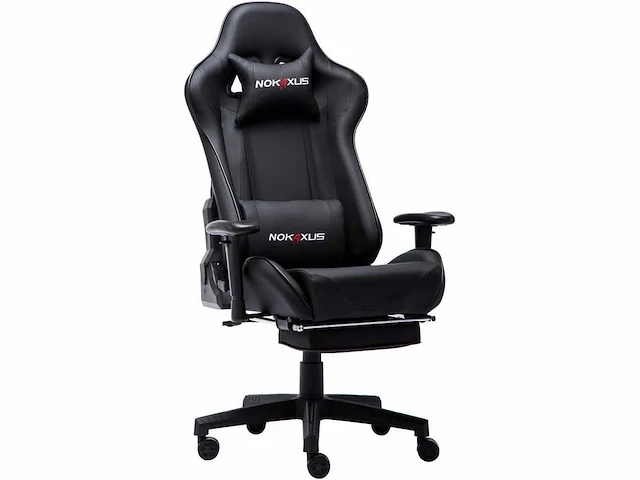 Gamestoel, ergonomische racestoel met hoge rugleuning - afbeelding 2 van  10