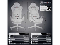 Gamestoel, ergonomische racestoel met hoge rugleuning - afbeelding 9 van  10