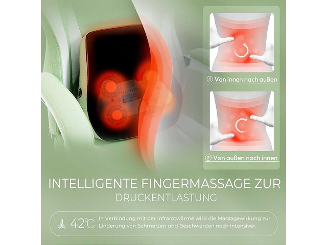 Gamestoel met verwarmde massage - stof - afbeelding 4 van  9