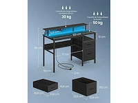 Gaming bureau - led & stekkerdoos - afbeelding 3 van  6