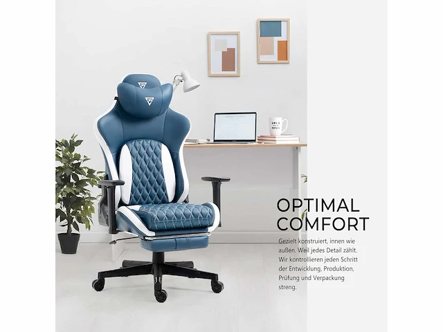 Gaming chair - bureaustoel met voetensteun - afbeelding 8 van  8