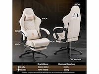 Gaming stoel - massage lendensteun - afbeelding 4 van  8