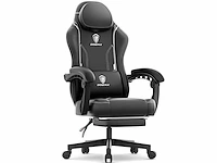Gaming stoel - pu - zwart - afbeelding 3 van  8