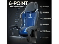 Gaming stoel - pu - zwart - afbeelding 6 van  8