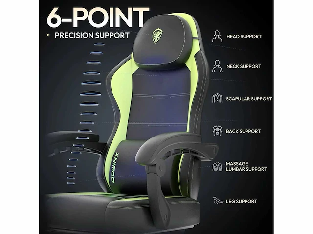 Gaming stoel - pu - afbeelding 4 van  8