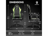 Gaming stoel - pu - afbeelding 8 van  8